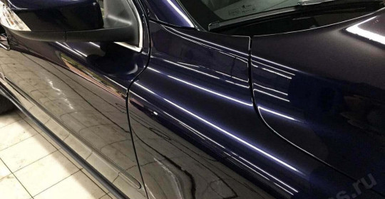 Полировка кузова Volvo XC90 и нанесение 3 слоев жидкого стекла